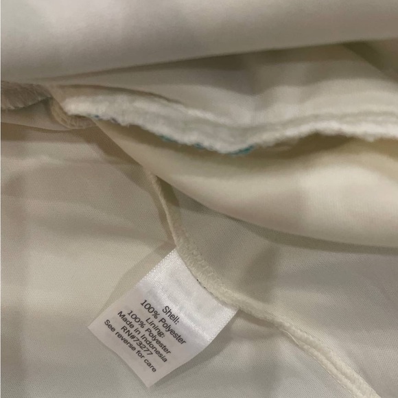 Nine West| Cream and Teal Sleeveless Dress - Picture 7 of 7